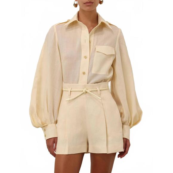 NEW ZIMMERMANN utility shirt in lemon - Picture 1 of 5
